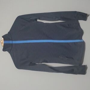 Under Amour Shirt Y2k Womens XS X-small Dark Gray Long Sleeve Zippered